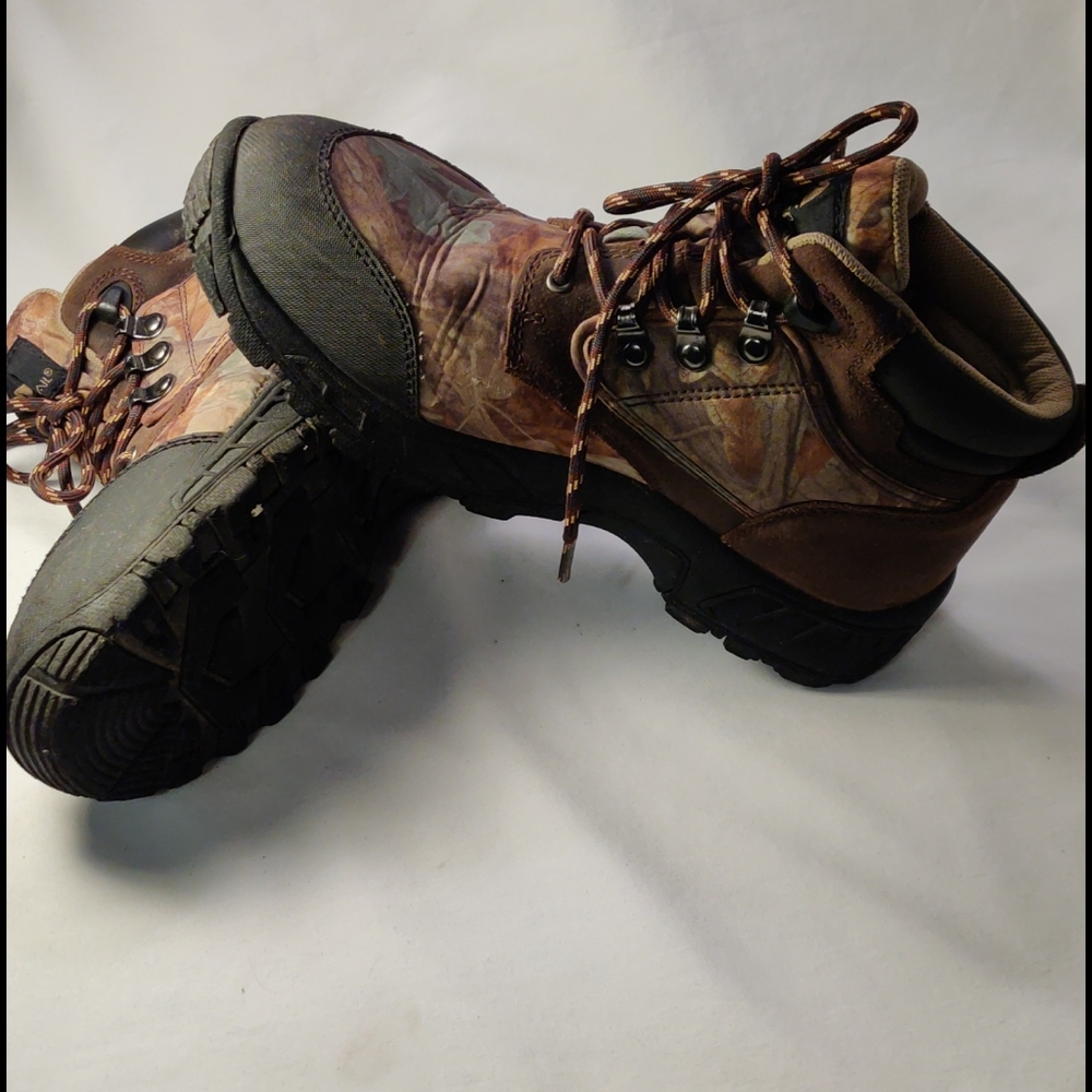 Ozark Trail Camo Waterproof Leather Boots